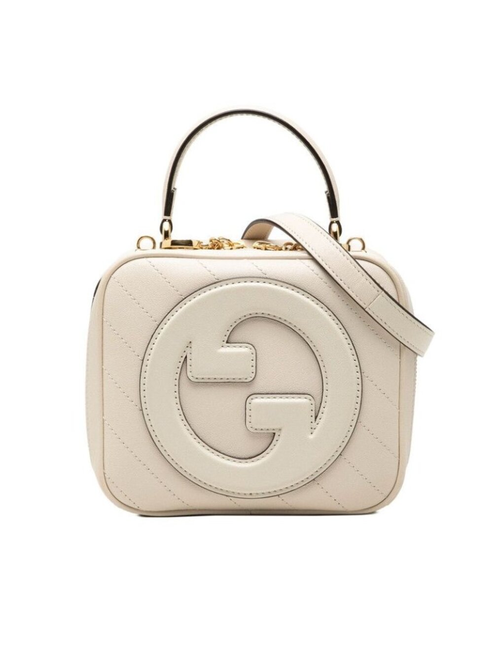 Gucci Blondie 2-Way Shoulder Bag Ivory Leather